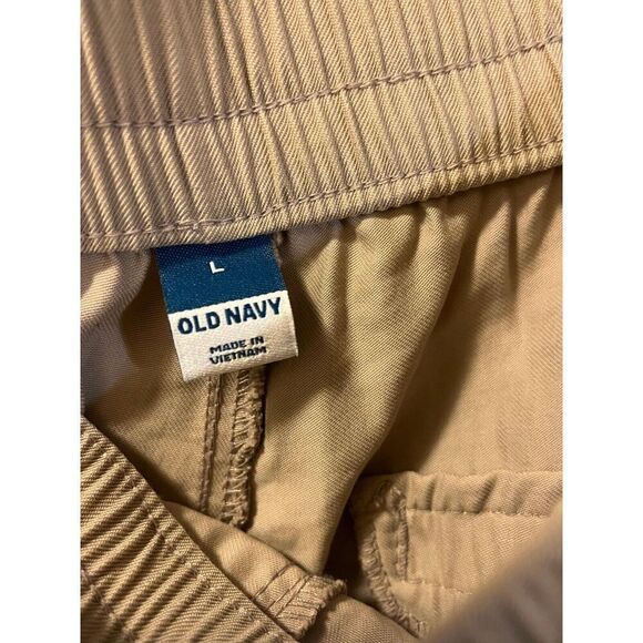 Old Navy Jogger Pant Women's L Brown Elastic Waistband Slash Pocket NWT - Picture 4 of 6